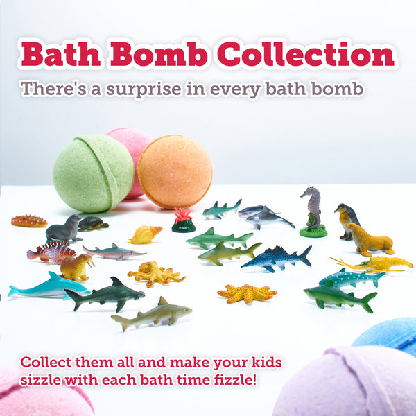 Handmade Bath Bombs for Kids With Sea Animals