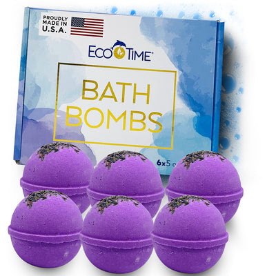 Handmade Bath Bombs Set for Women and Men Lavender