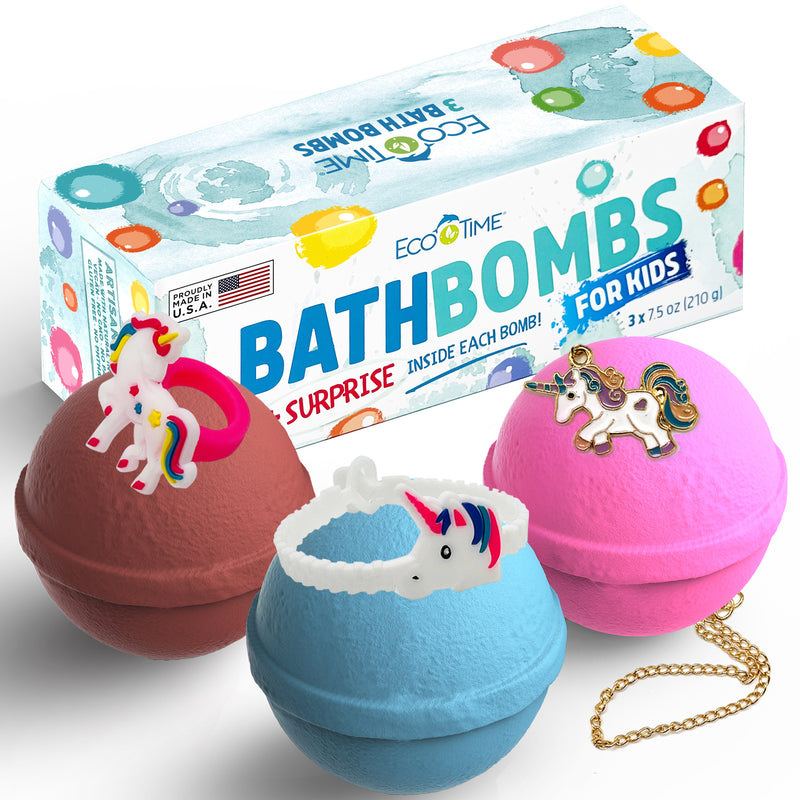 Bath Bombs Set for Girls With Unicorn Surprise Toys