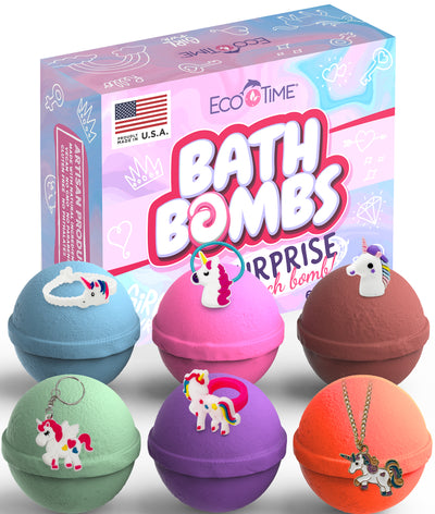 Bath Bombs Set for Boys With Unicorn Surprise Toys