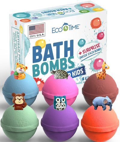 Bath Bombs With Surprise Toys Inside Perfect Gifts for 3-5 Year Girls