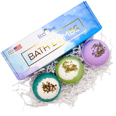 Ecotime Extra Large Bath Bombs Gift for Man Women Teens