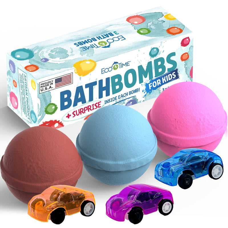 Lush Bath Bombs for Kids With Toy Cars Inside